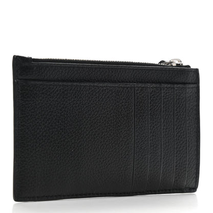 Balenciaga Grained Calfskin Cities Paris Long Coin Card Holder Black 3 of 5
