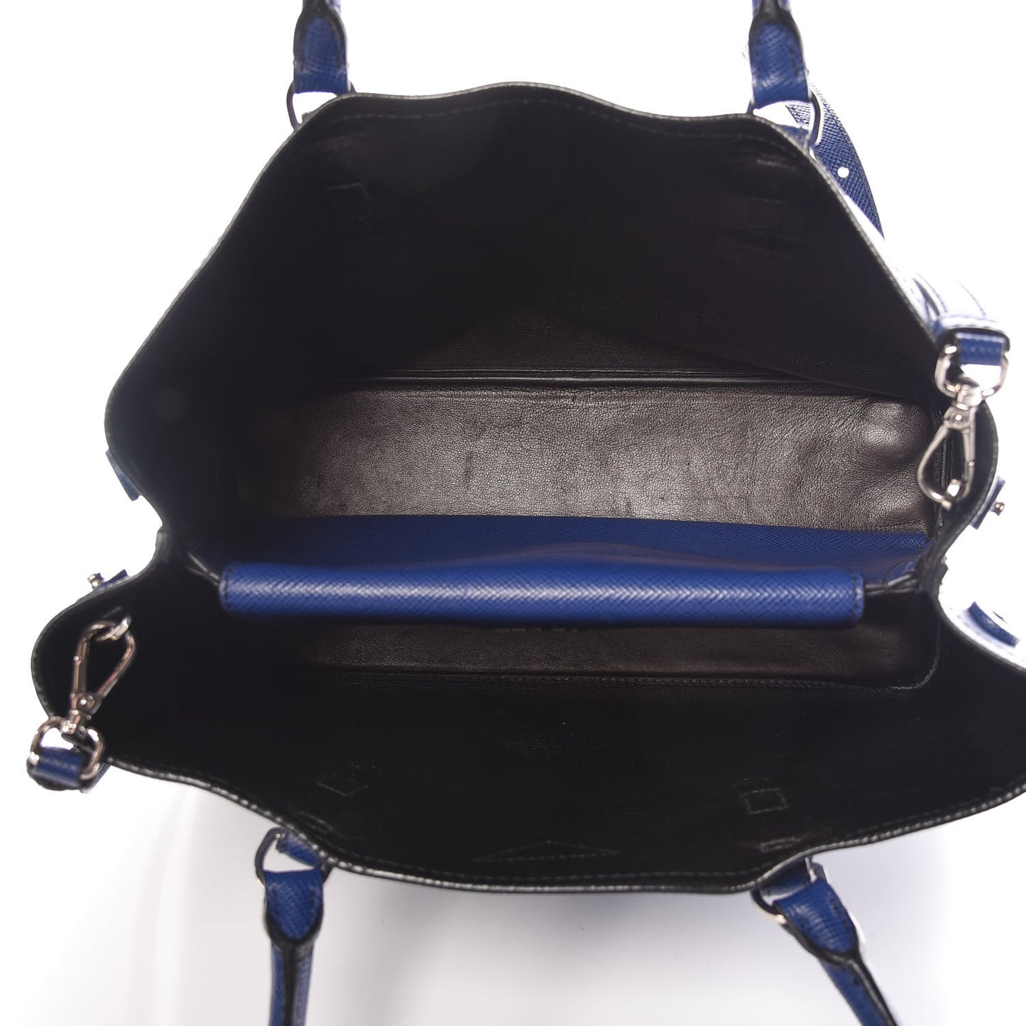 Saffiano Cuir Small Double Handle Tote Inchiostro