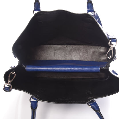 Prada Saffiano Cuir Small Double Handle Tote Inchiostro 5 of 20