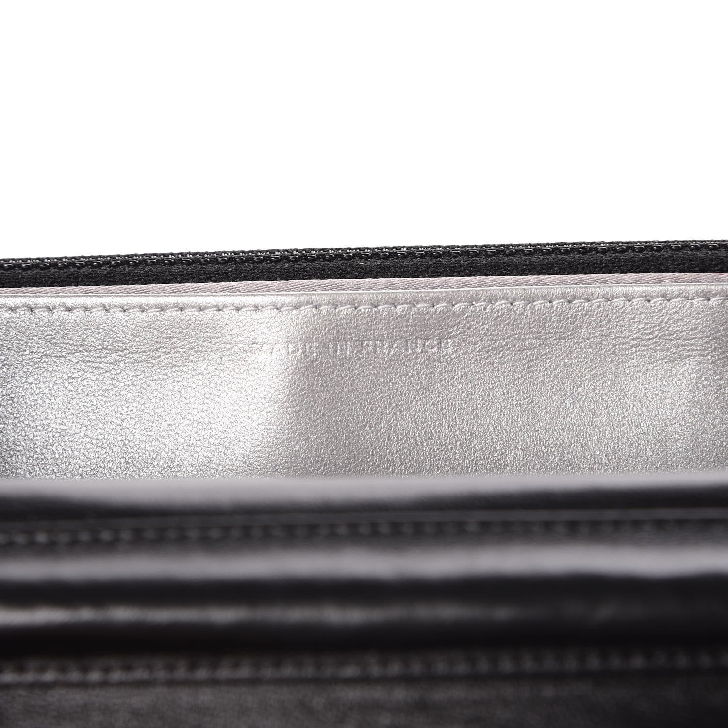 Chanel Lambskin Camellia Embossed Wallet On Chain WOC Black 7 of 10