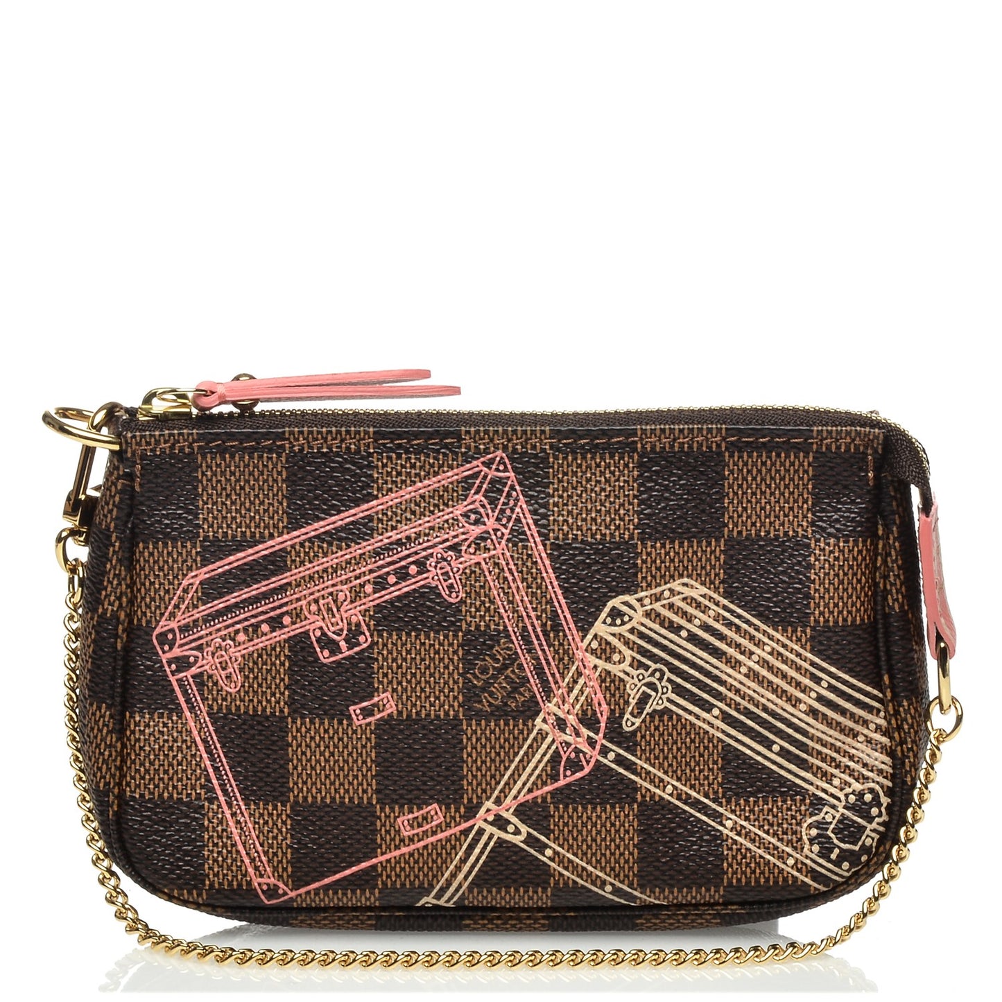 Damier Ebene 2014 Christmas Animation Mini Pochette Accessories