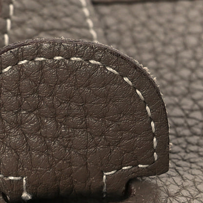 Hermes Taurillon Clemence Evelyne III GM Etoupe 7 of 13