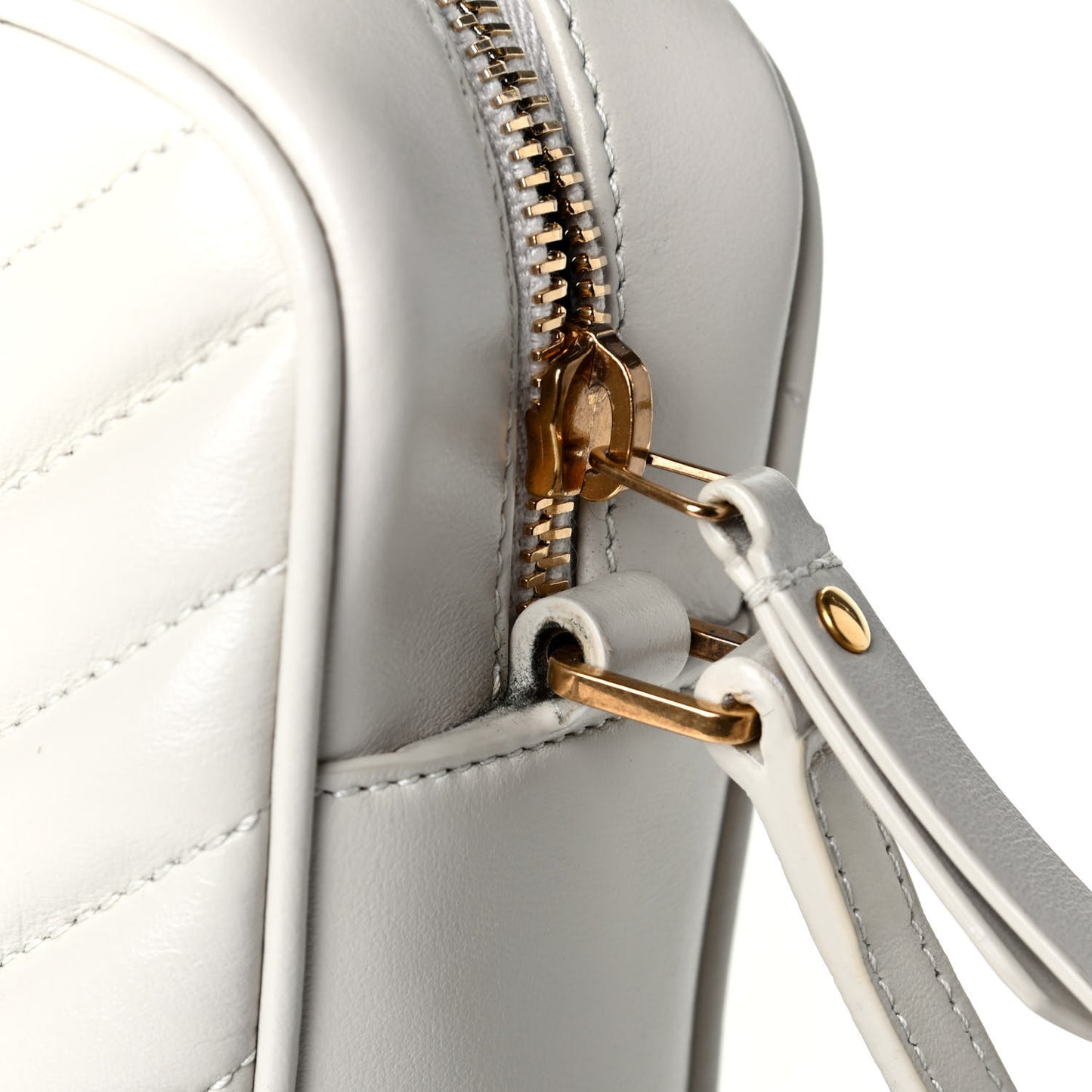 Calfskin Matelasse Monogram Lou Camera Bag Crema Soft