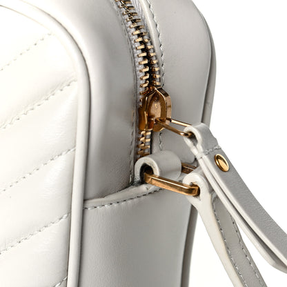Saint Laurent Calfskin Matelasse Monogram Lou Camera Bag Crema Soft 5 of 6
