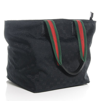 Gucci GG Monogram Large Web Handle Vertical Tote Black 3 of 9