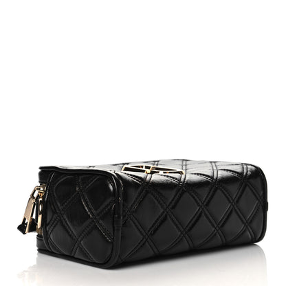 Marc Jacobs Natural Grain Calfskin Quilted The Softshot 21 Bag Black 4 of 10