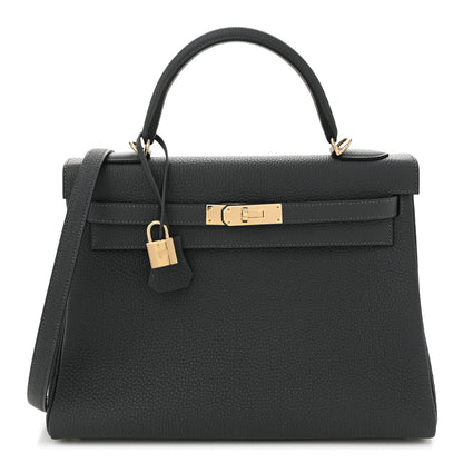 Hermes Togo Kelly Retourne 32 Gris Misty 1 of 11