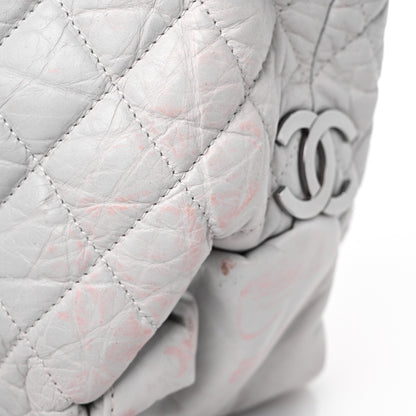 Chanel Distressed Lambskin Vintage Ligne Lady Braid XL Tote White 15 of 18