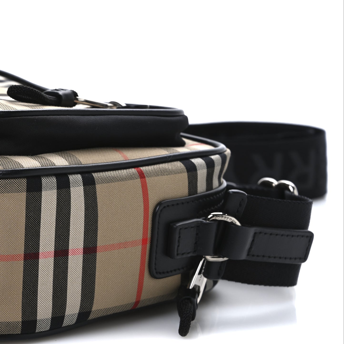 Vintage Check Calfskin Small Camera Bag Archive Beige