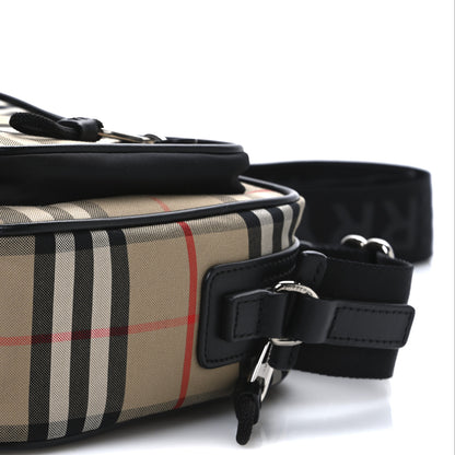Burberry Vintage Check Calfskin Small Camera Bag Archive Beige 10 of 11