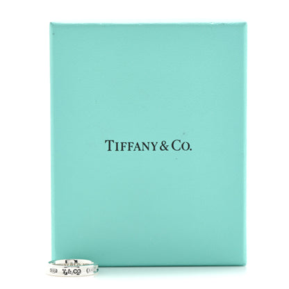 Tiffany Sterling Silver Narrow 1837 Band Ring 53 6.25 5 of 5