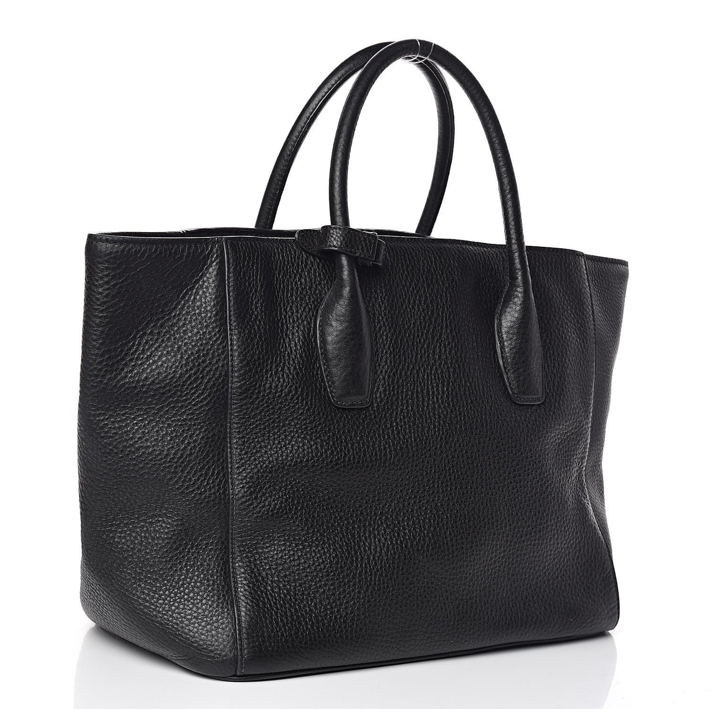 Vitello Daino Tote Black