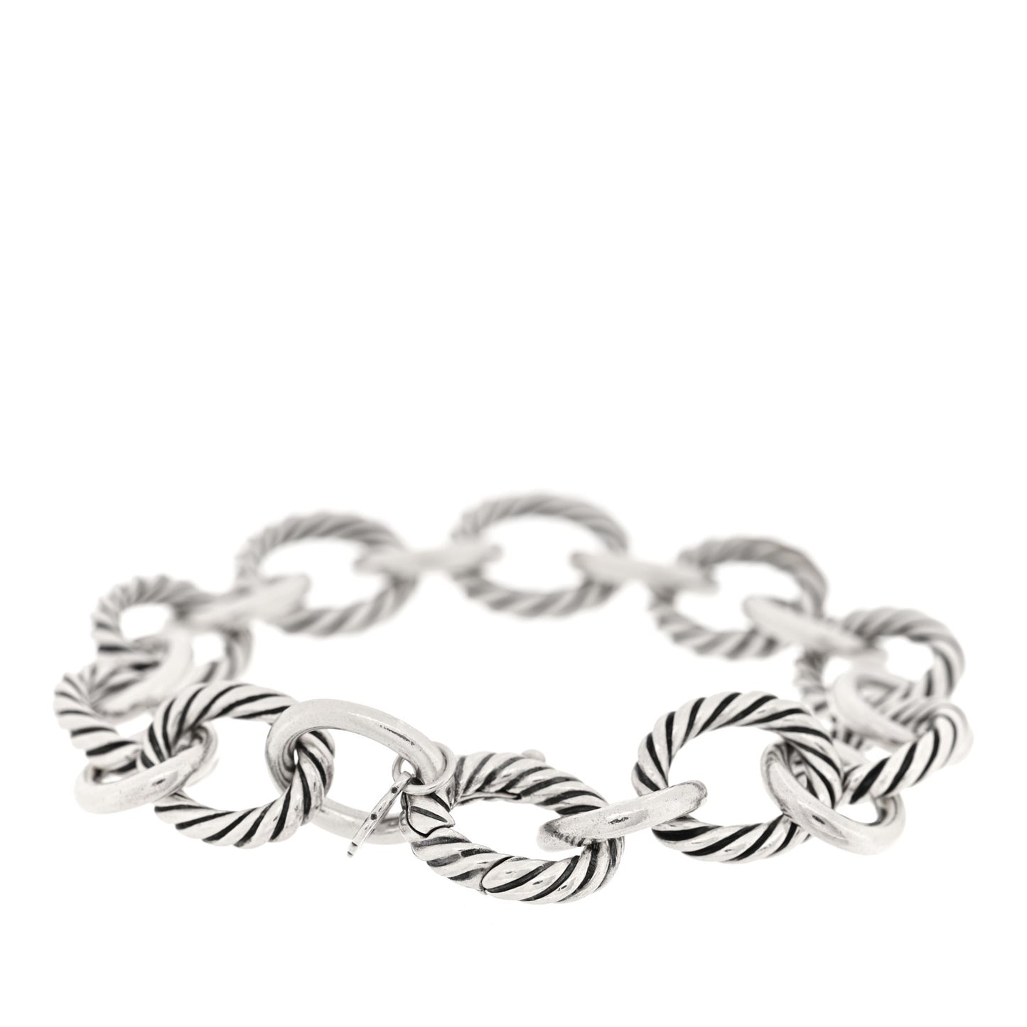 Sterling Silver 12mm Large Oval Link Bracelet