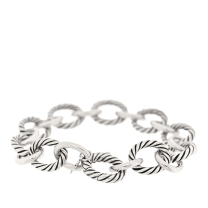 David Yurman Sterling Silver 12mm Large Oval Link Bracelet 2 of 3