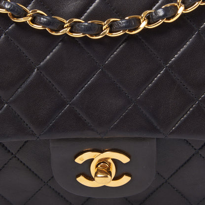 Chanel Lambskin Quilted Medium Double Flap Black 6 of 10