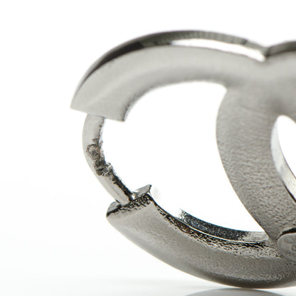 Chanel Ruthenium Crystal Baguette CC Bracelet Silver Red 5 of 5