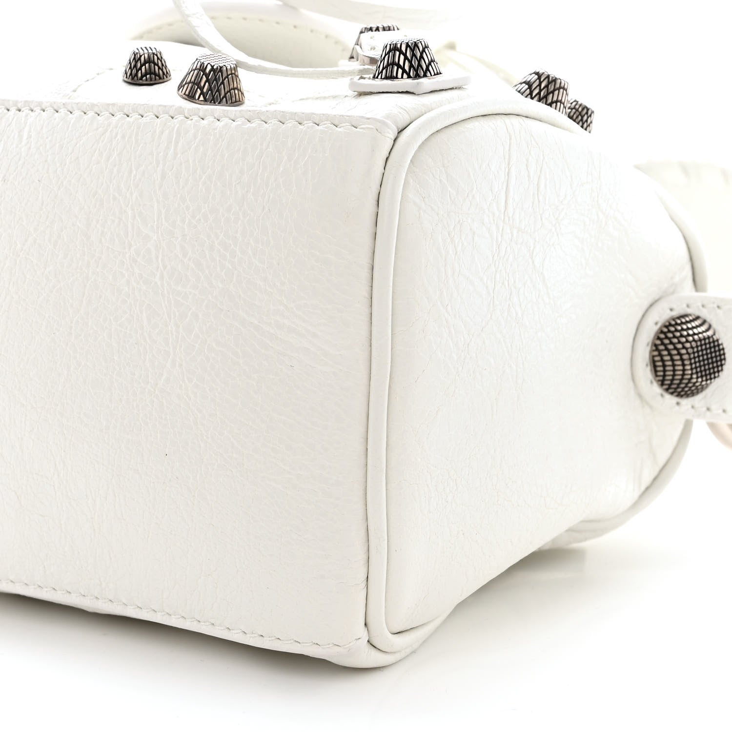 Balenciaga Agneau Arena Mini Le Cagole Duffle Crossbody Bag Optic White 11 of 11