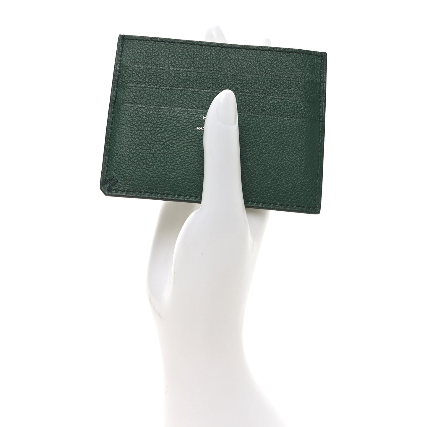 Evercolor H Sellier Card Holder Vert Moyen Vert Cypress