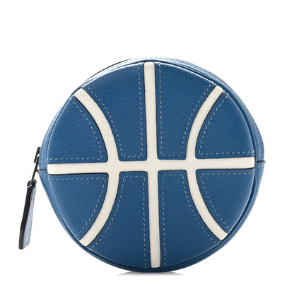Hermes Evercolor Basketball Change Purse Azur White 1 of 7