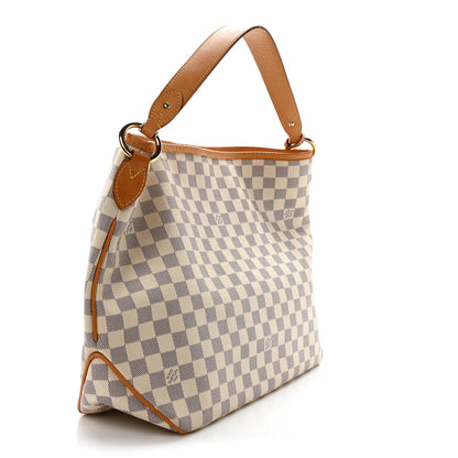 Louis Vuitton Damier Azur Delightful MM Rose Ballerine 3 of 9