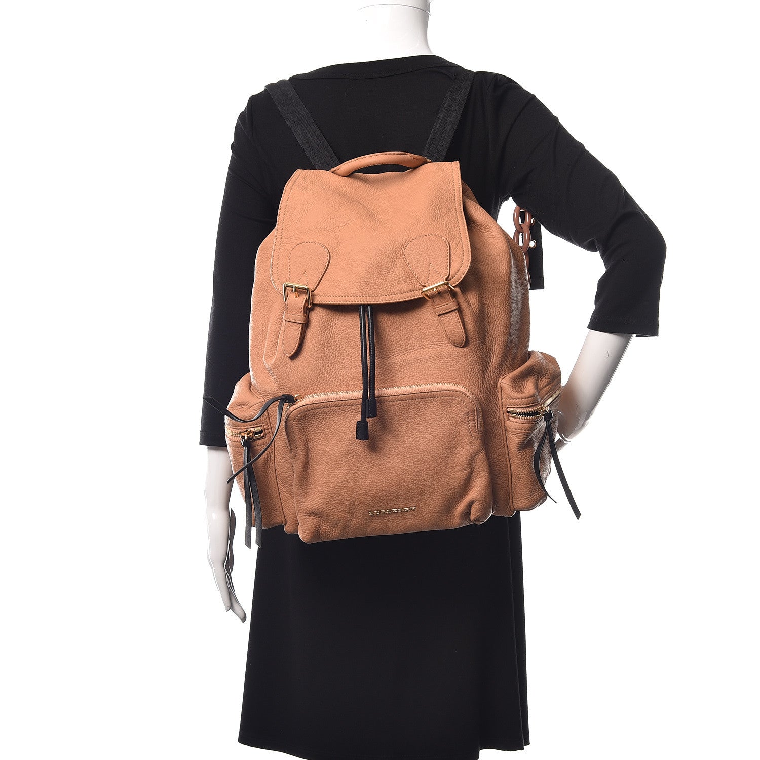 Burberry Deerskin Medium Rucksack Backpack Pale Apricot 2 of 10