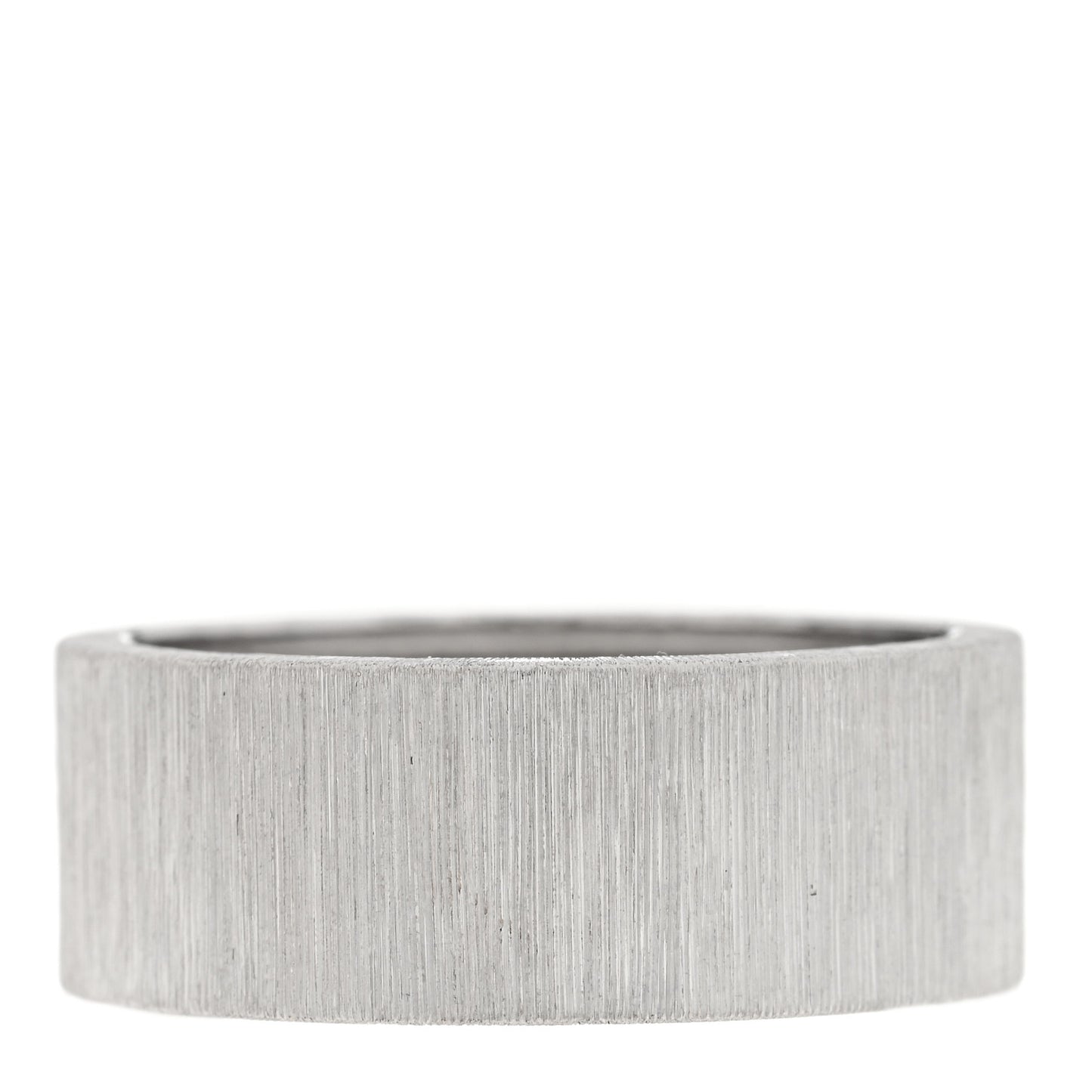 18K White Gold Macro For Men Eternelle Band Ring 61 9.5