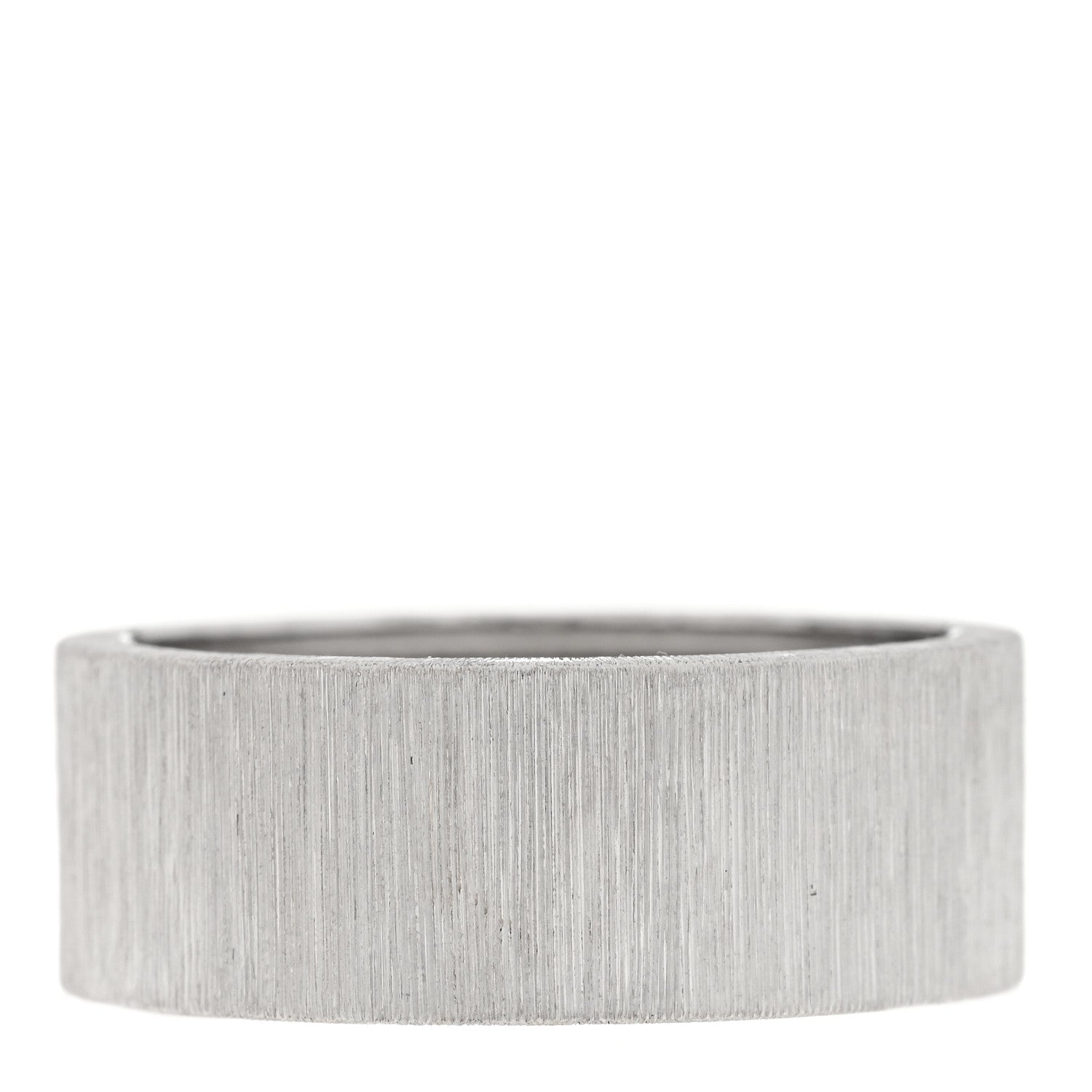Buccellati 18K White Gold Macro For Men Eternelle Band Ring 61 9.5 3 of 5