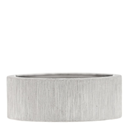Buccellati 18K White Gold Macro For Men Eternelle Band Ring 61 9.5 3 of 5