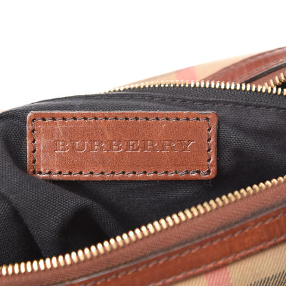 Burberry House Check Bridle Calfskin Medium Alchester Bowling Bag Dark Tan 6 of 19
