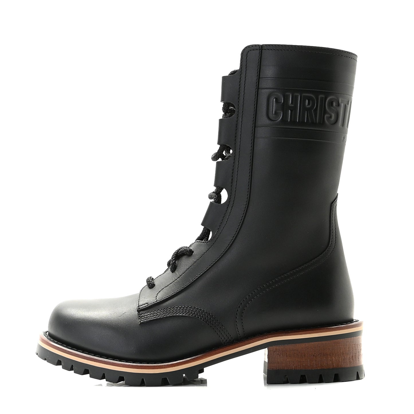 Calfskin Dior Quest 35mm Hiking Boots 36.5 Black
