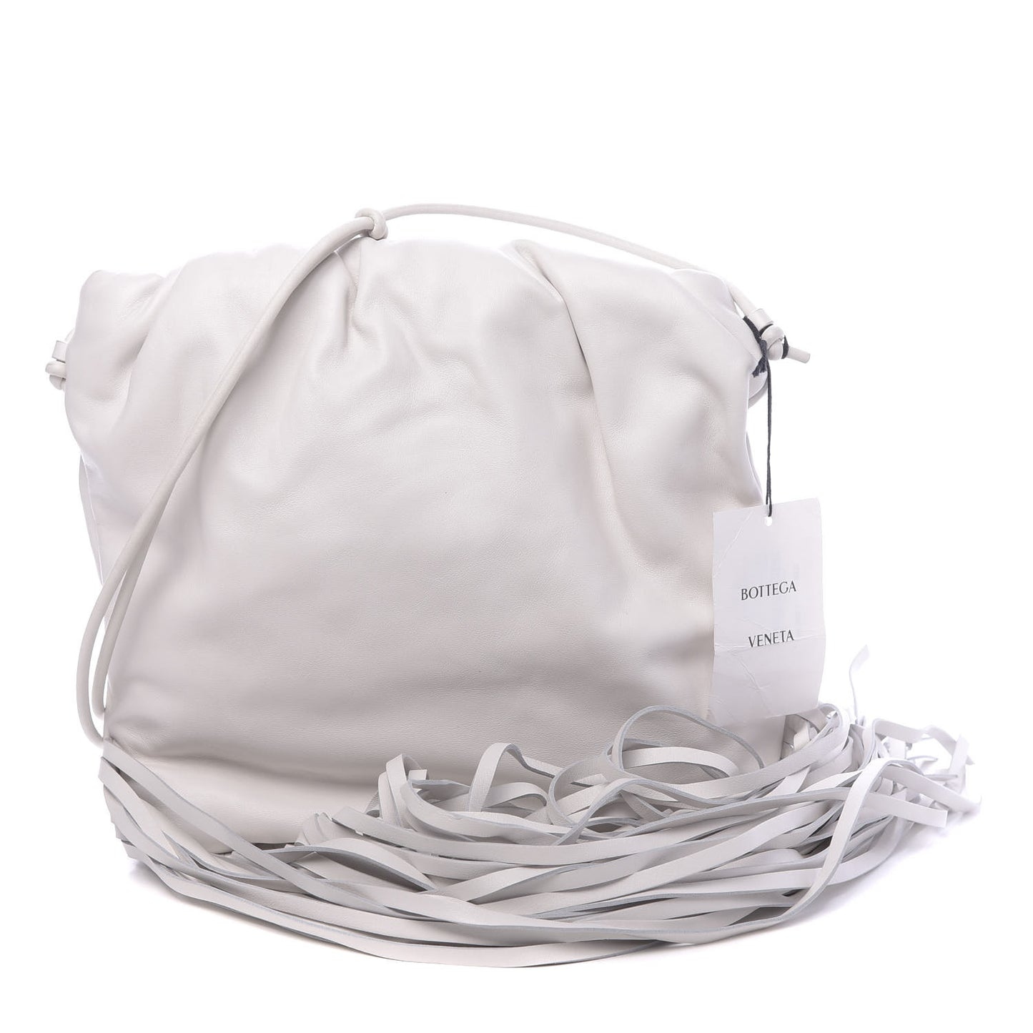 Nappa The Fringe Pouch Shoulder Bag White