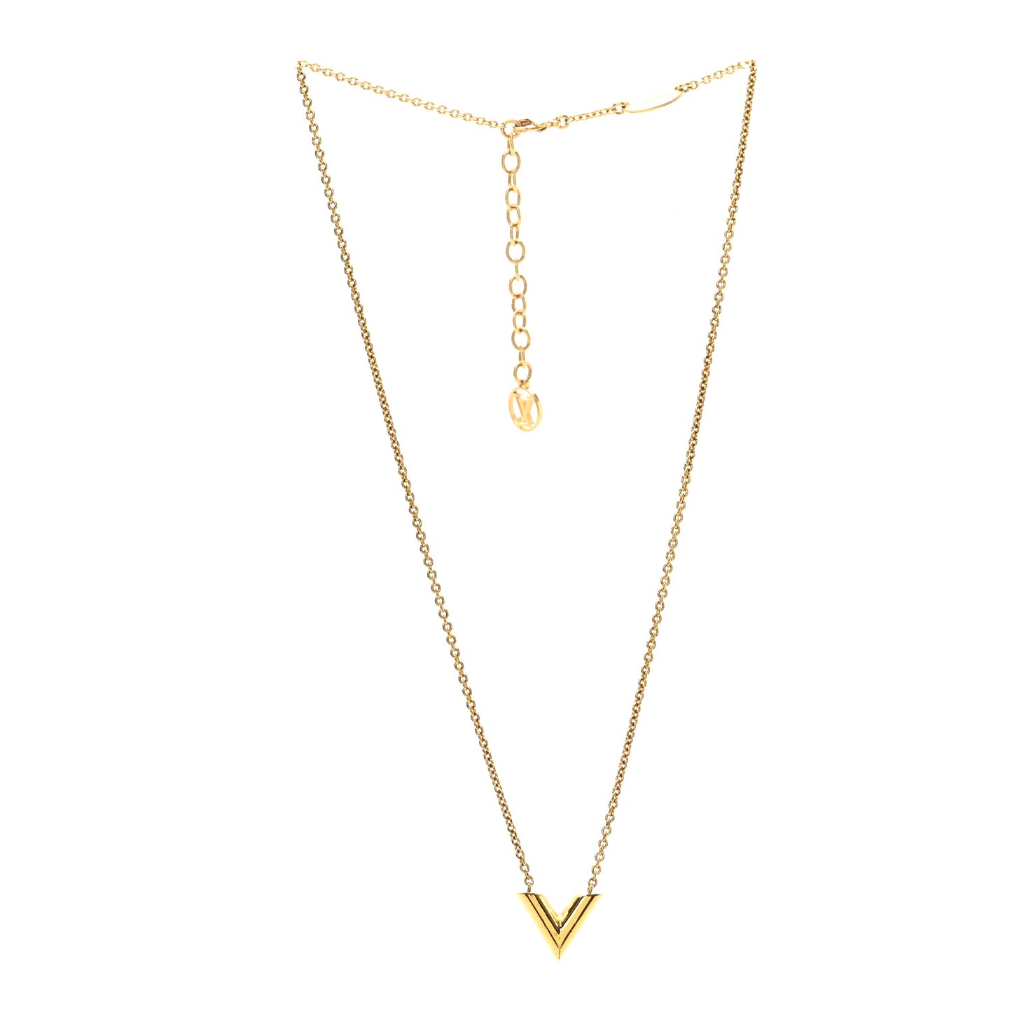Essential V Necklace Gold