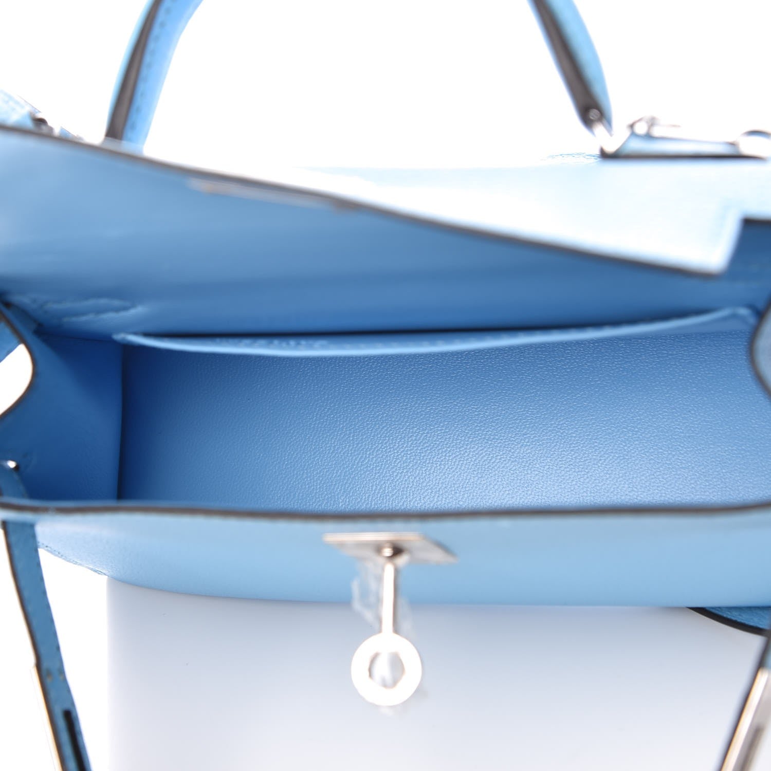 Hermes Chevre Mysore Mini Kelly Sellier 20 Celeste 5 of 8