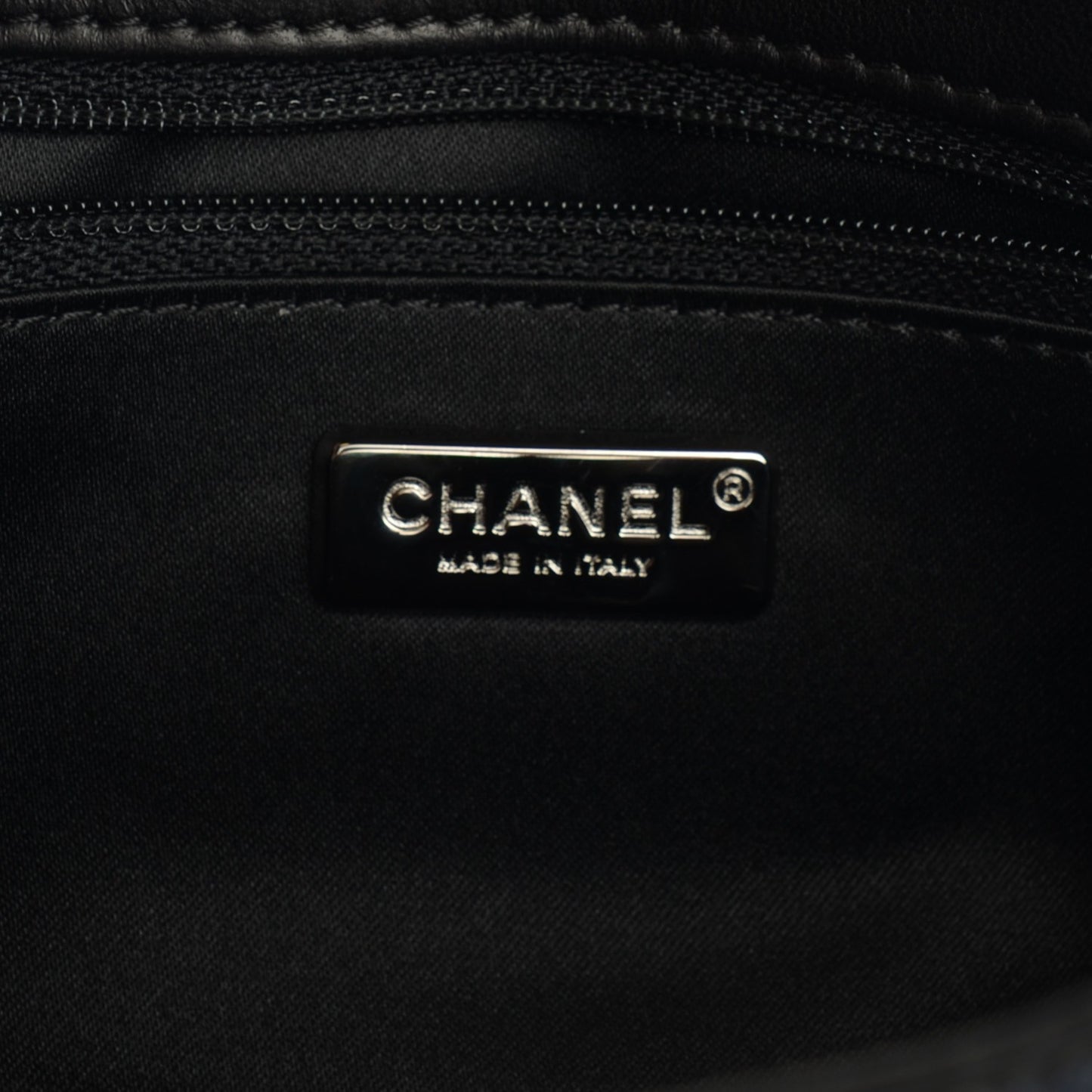 Sequin Embroidered Single Flap Black Silver