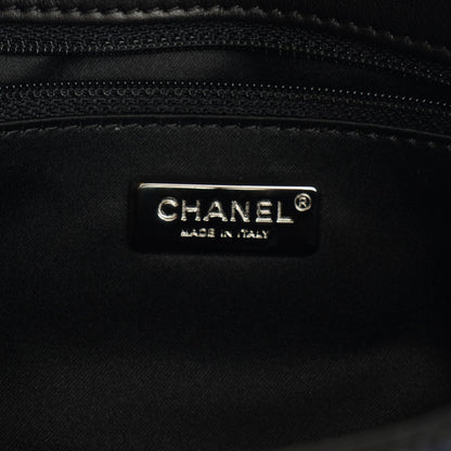 Chanel Sequin Embroidered Single Flap Black Silver 7 of 9