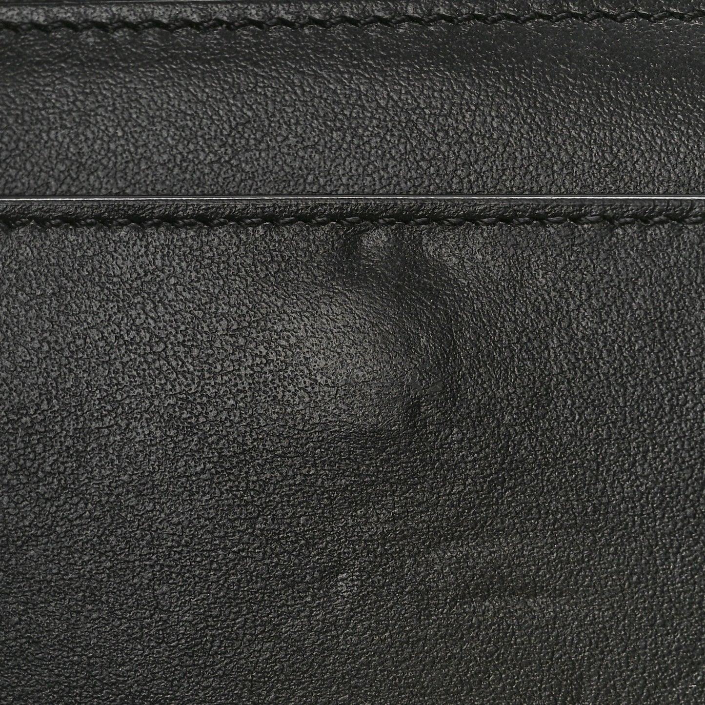 Shiny Calfskin Small Triomphe Wallet Black
