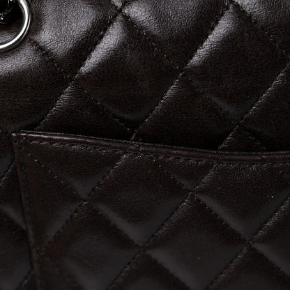 Chanel Lambskin Quilted Medium Double Flap Dark Brown 18 of 18