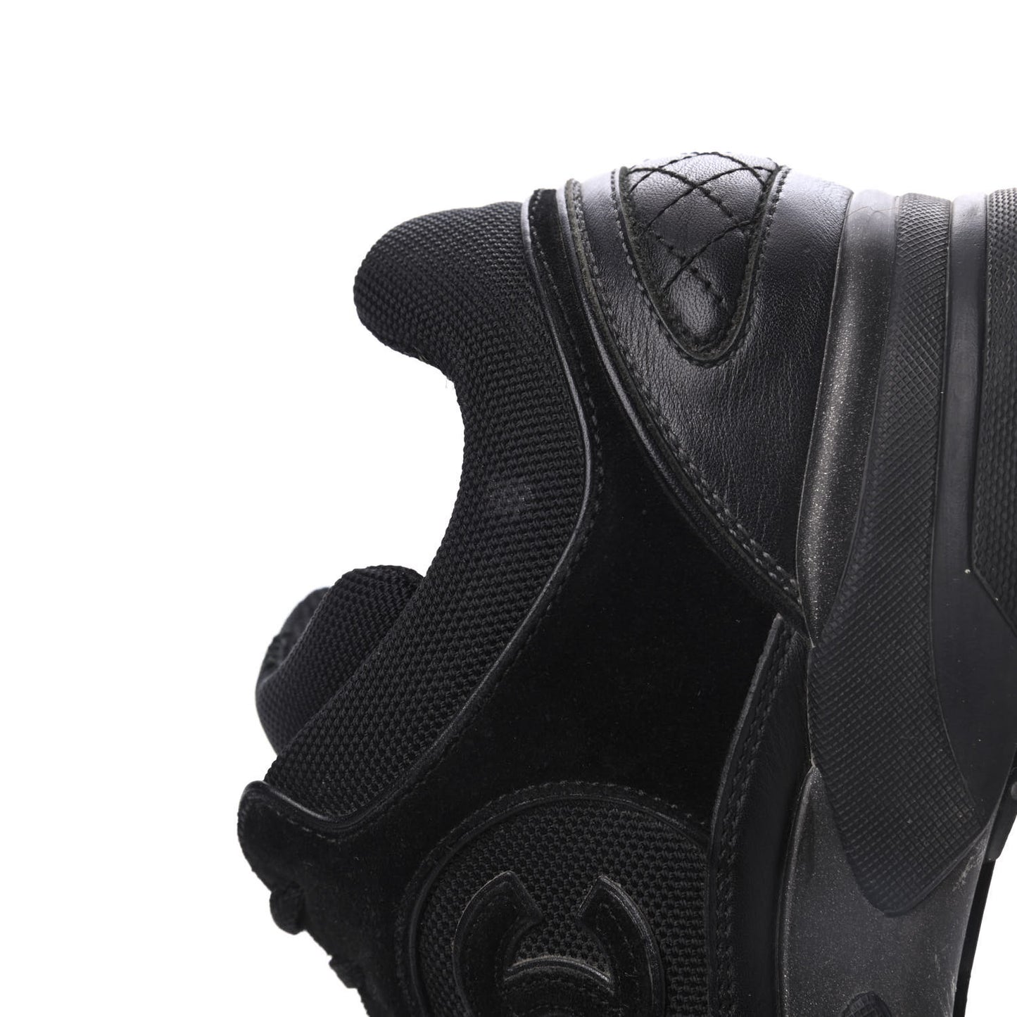 Toile Suede Calfskin CC Sneakers 39 Black