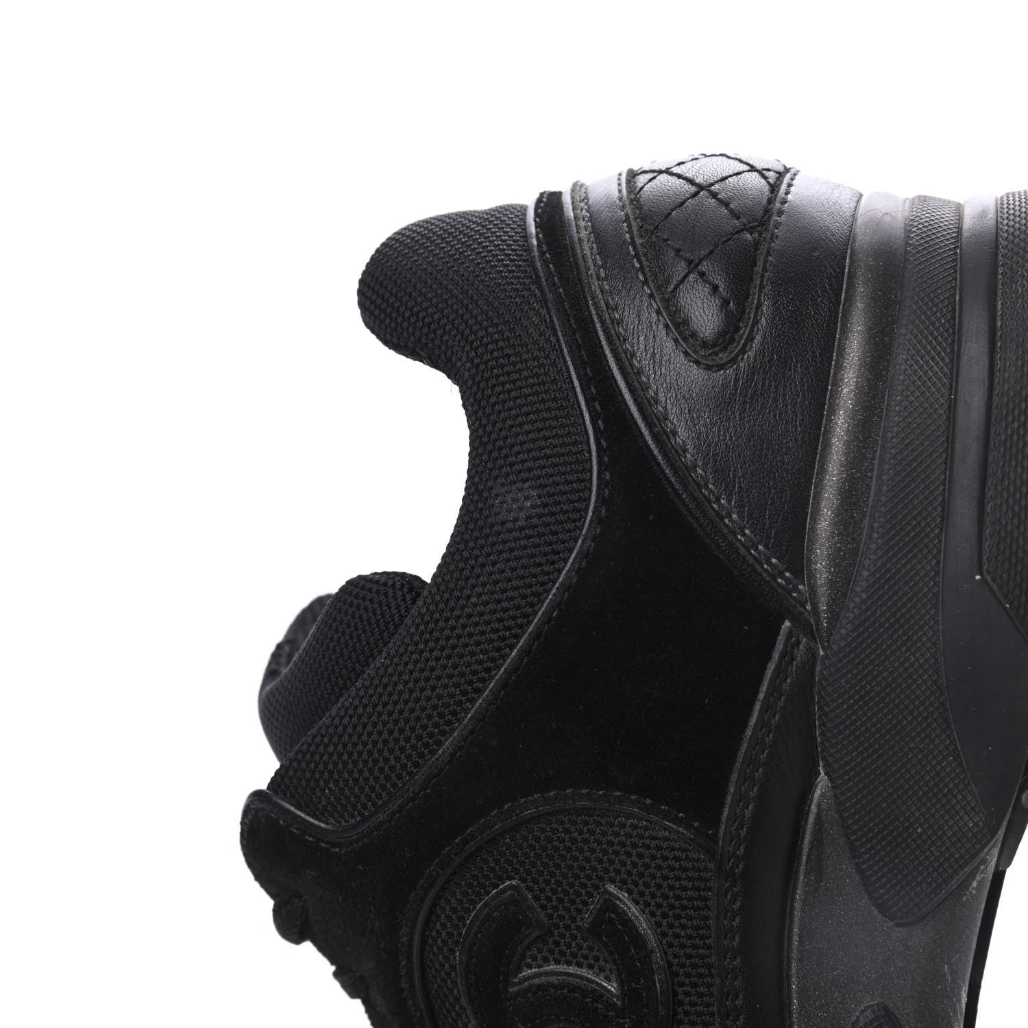 Chanel Toile Suede Calfskin CC Sneakers 39 Black 16 of 23