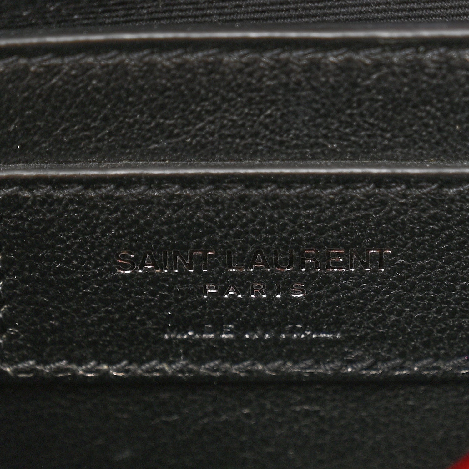 Saint Laurent Crinkled Calfskin Matelasse Monogram Baby Niki Chain Satchel Rouge Eros 6 of 12