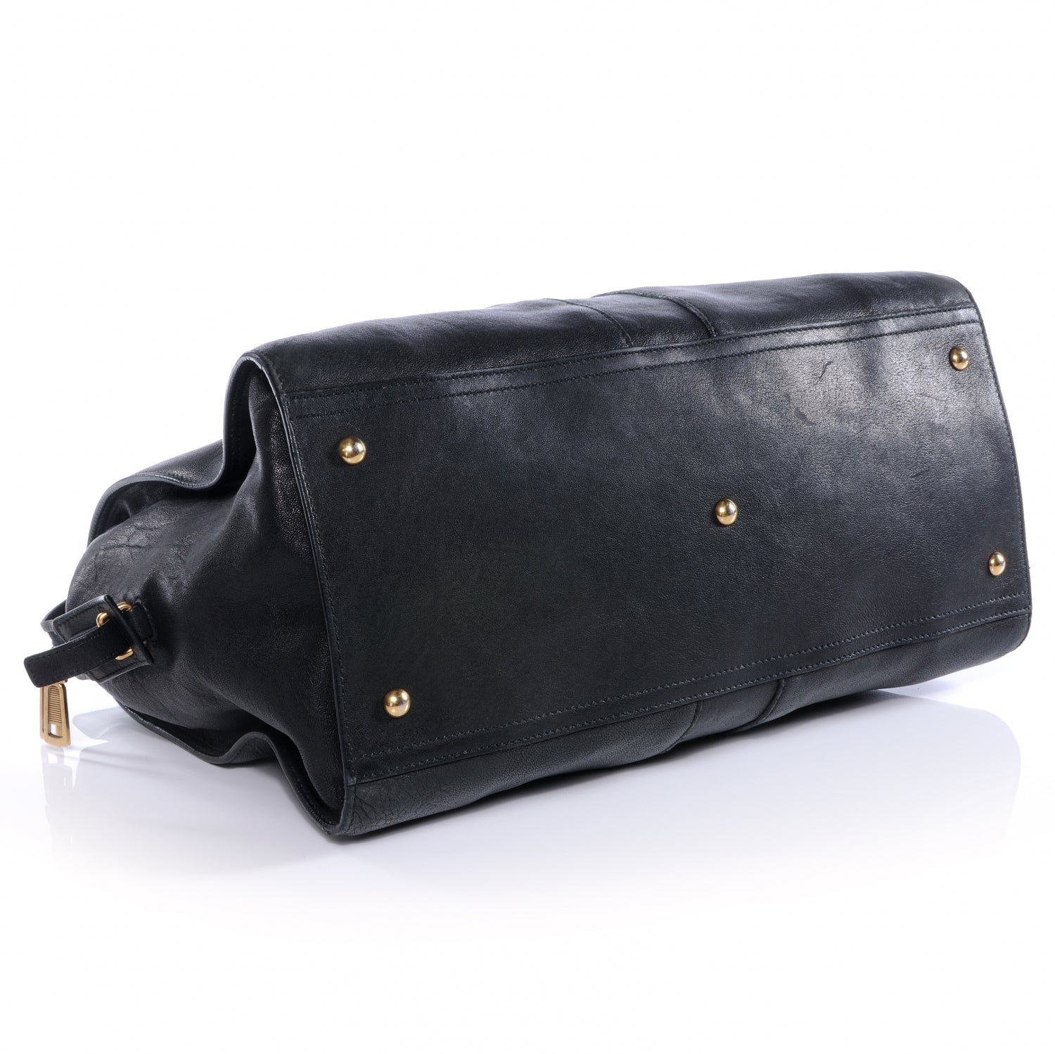Saint Laurent Leather Large Cabas Chyc Black 4 of 7