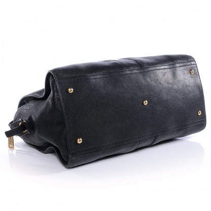 Saint Laurent Leather Large Cabas Chyc Black 4 of 7