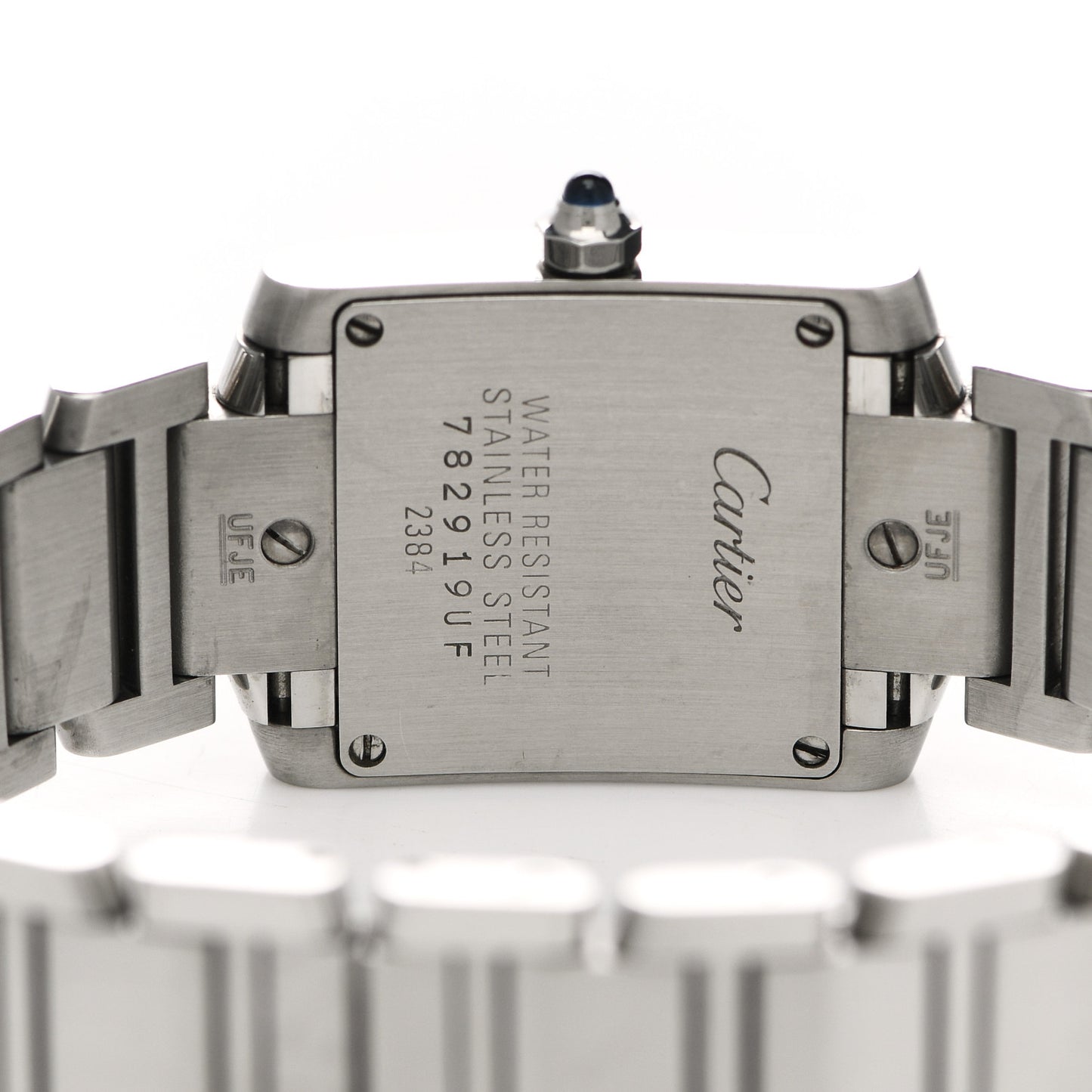 Stainless Steel 20mm Tank Francaise Quartz Watch