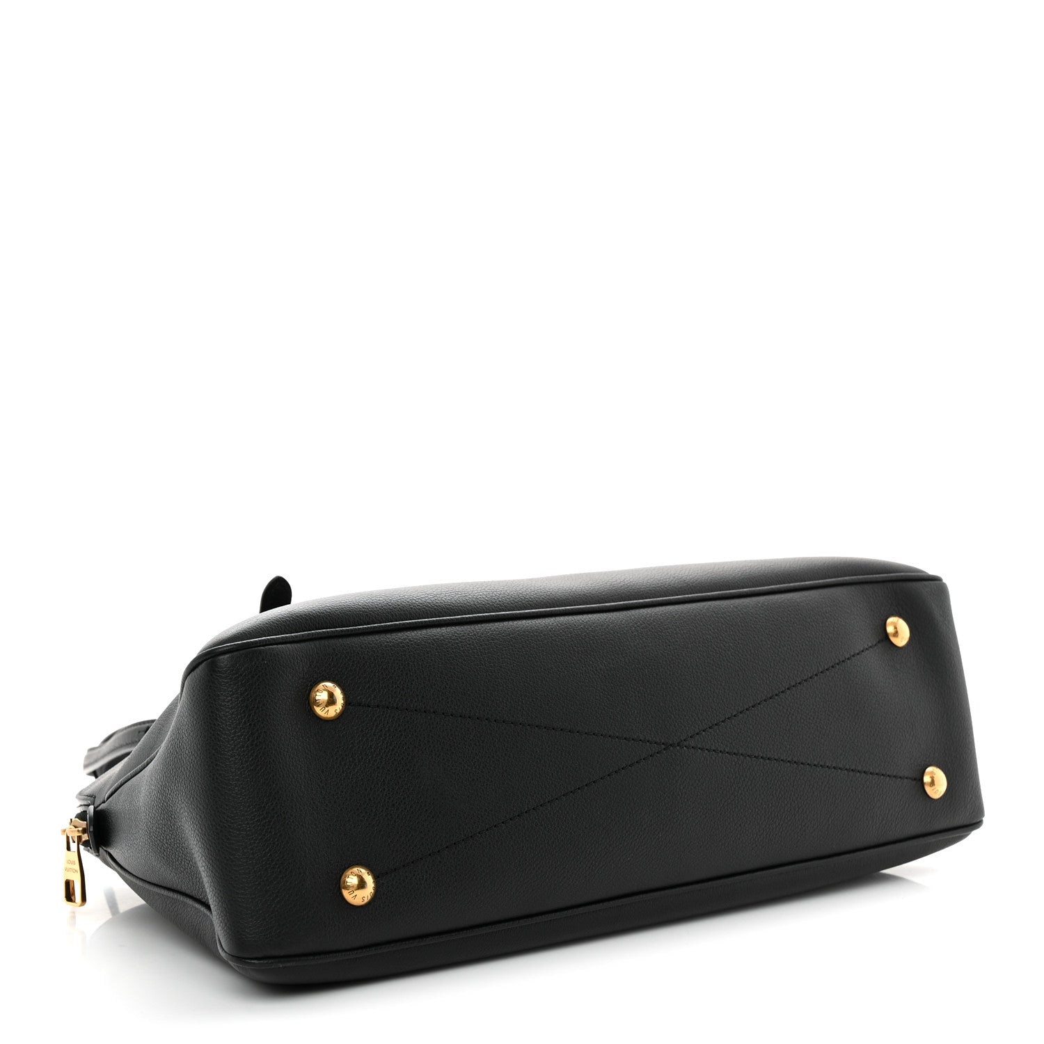 Louis Vuitton Grained Calfskin Low Key Duffle Tote Black 4 of 9
