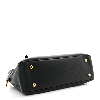 Louis Vuitton Grained Calfskin Low Key Duffle Tote Black 4 of 9