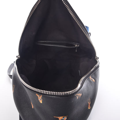 Alexander Wang Pebbled Calfskin Suede Embroidered Bikini Babe Backpack Black 5 of 18