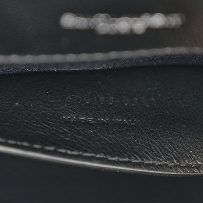 Saint Laurent Grain De Poudre Textured Mixed Matelasse Triquilt Medium Monogram Satchel Black 7 of 12