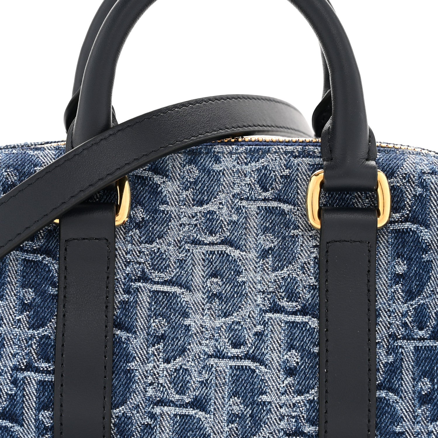 Christian Dior Denim Oblique Nano Groove 17 Bag Blue 8 of 11
