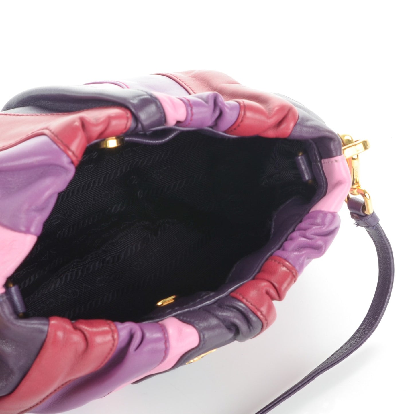 Nappa Trembled Blossoms Stripes Crossbody Ibisco Viola