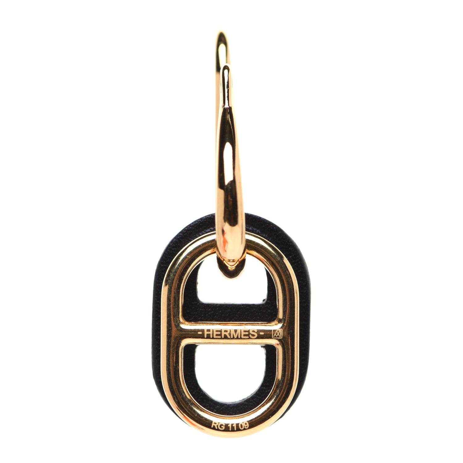 Hermes Swift O'Maillon Earrings Black 4 of 8